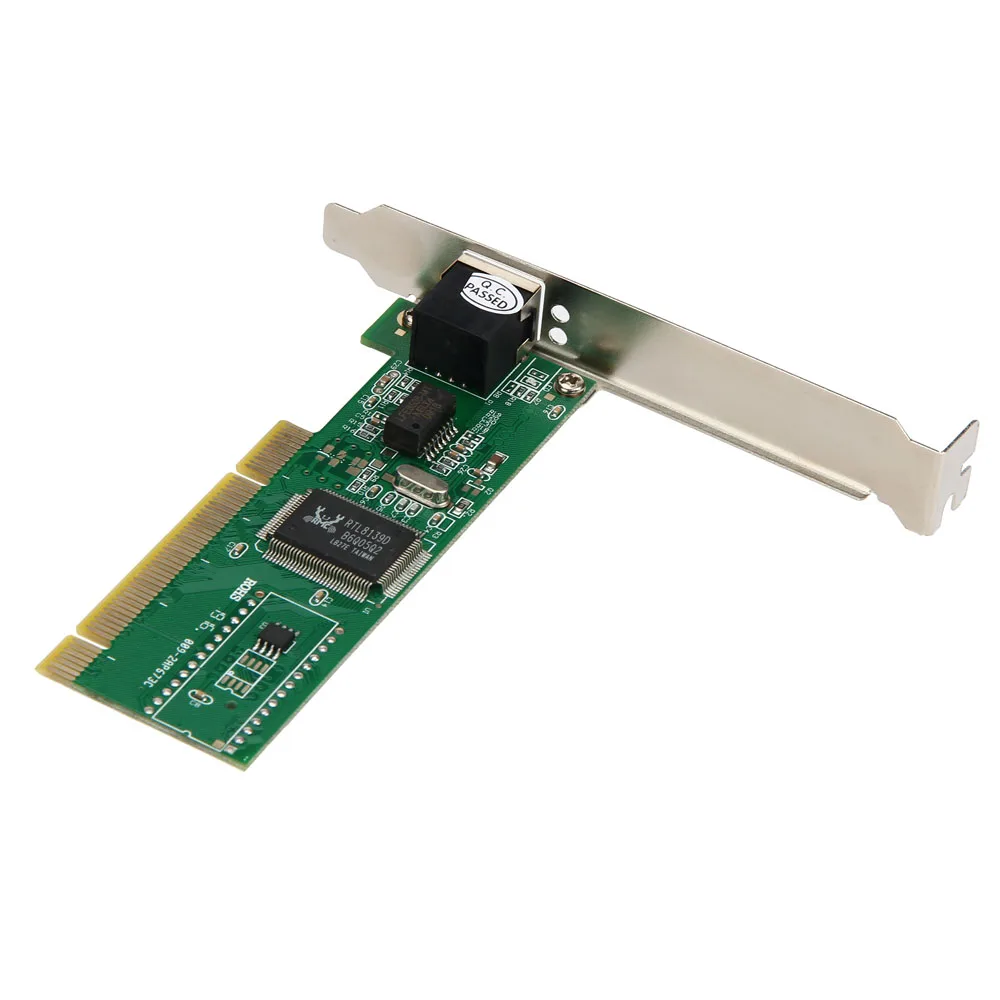 2016 High Quality New 10/100 Mbps NIC RJ45 RTL8139D LAN Network PCI Card Adapter for Computer PC Hot Sale