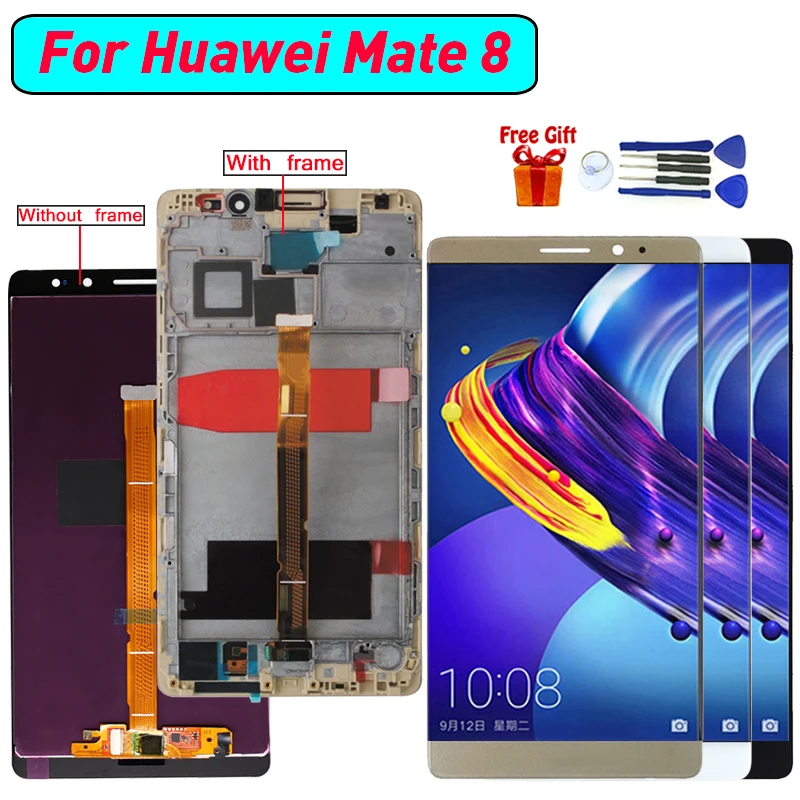 Для huawei Ascend Mate8 Дисплей lcd сенсорный экран дигитайзер сборка Замена для huawei Mate8 ЖК-модуль экрана дисплея