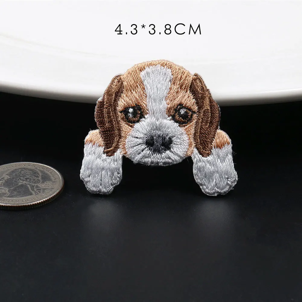 1Pcs New Chihuahua Shiba Dog Husky Patch for Woman Clothing Backpack Decoration Small Applique Iron on Embroidery Patches Badges