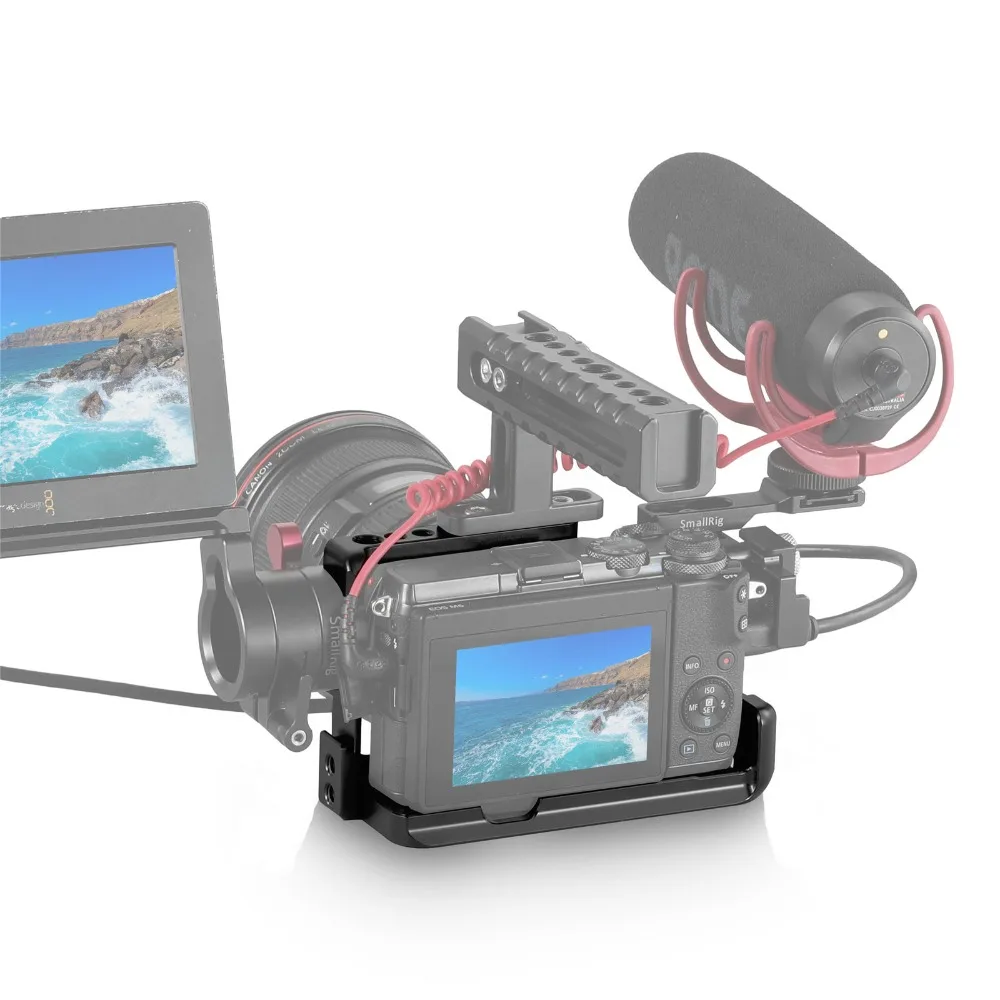 Клетка SmallRig для камеры DSLR Canon EOS M3 и M6 легкая с направляющей Nato крепление холодного