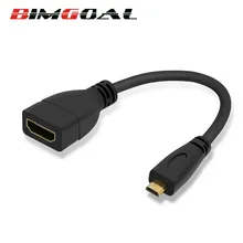 BIMGOAL Micro HDMI штекер HDMI D Тип Женский адаптер кабель конвертер 1080 P