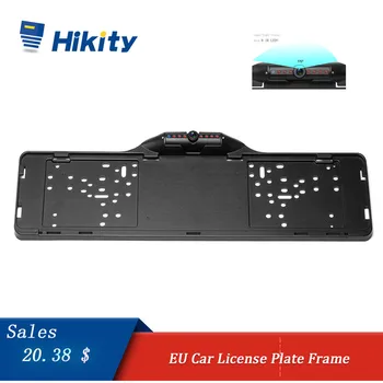 

Hikity EU Car License Plate Frame Rear View Camera HD 170 Degree Night Vision Waterproof Auto Reversing Camera Parking Assist