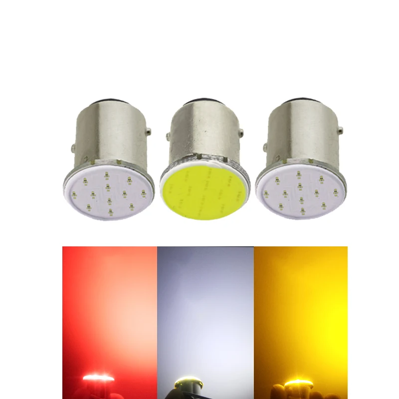 1x P21W 1157 Bay15d 1156 BA15S светодиодный указатель поворота COB автомобильный светильник