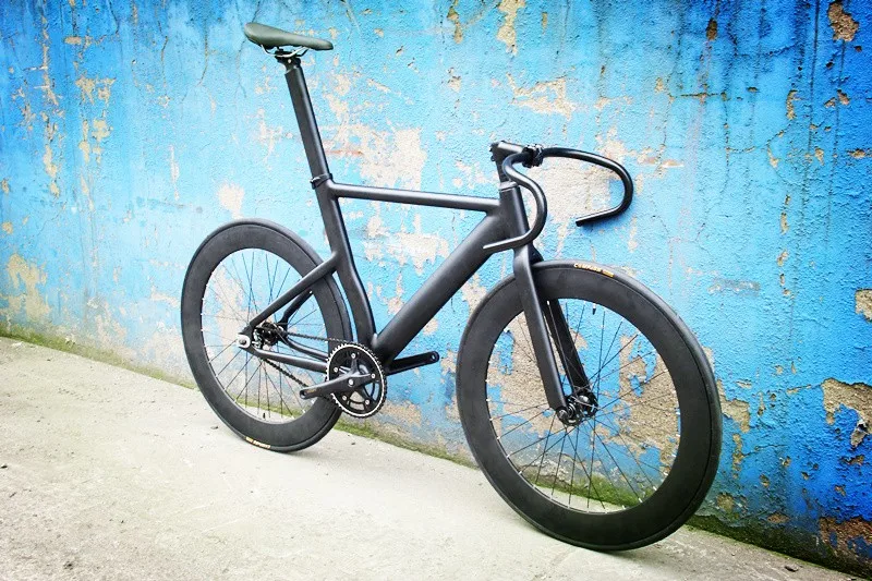 Fixed gear велосипед 55 см DIY 700C алюминиевый сплав трек с 70 мм обод колеса