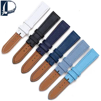 

Pesno Genuine Leather wriststraps suitable for Hermes H Hour Watch Smooth Texture Band Strap Watchband watchstraps