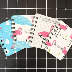 80 листов прекрасный Фламинго катушки портативный мини-лексика написания Reciting книга Детский подарок план письма бумаги школьные поставки