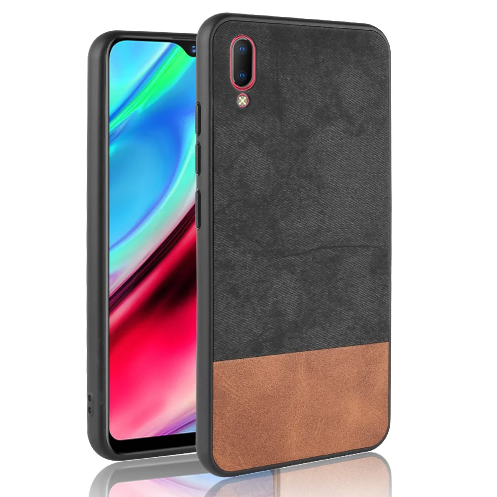 For vivo Y93 case Vivo Y93 cover silicone fabric color mixing cowboy PC+TPU+PU leather protective phone cover For vivo Y93 case For vivo Y93 case Vivo Y93 cover silicone fabric color mixing cowboy PC+TPU+PU leather protective phone cover For vivo Y93 case