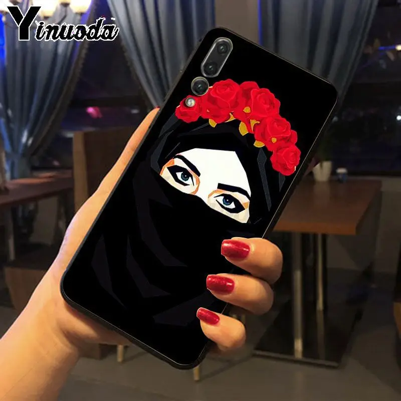 Muslim islamic gril eyes