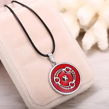 

12pcs/lot Anime Naruto Metal Necklace Uchiha Madara Mangekyou Sharingan Pendant Cosplay Accessories Jewelry