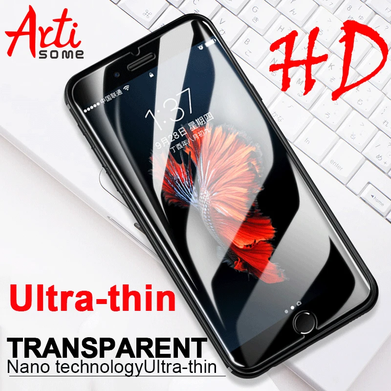 

Tempered Glass For iPhone X XS Max XR Screen Protector 9H Transparent Protective Film For iPhone 5 5S SE 5C 6 7 8 Plus Glass