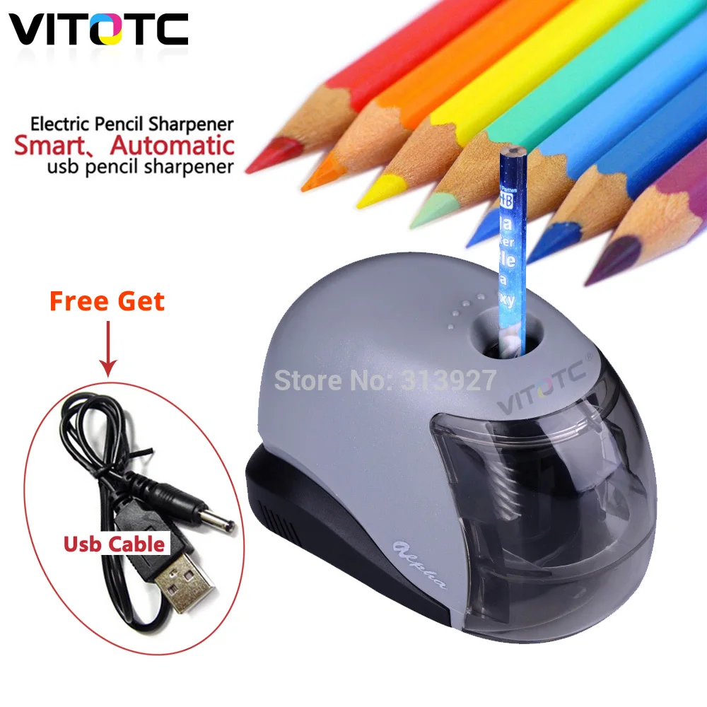 Electric Auto Pencil Sharpener Battery/usb Charge Powered For Graphite