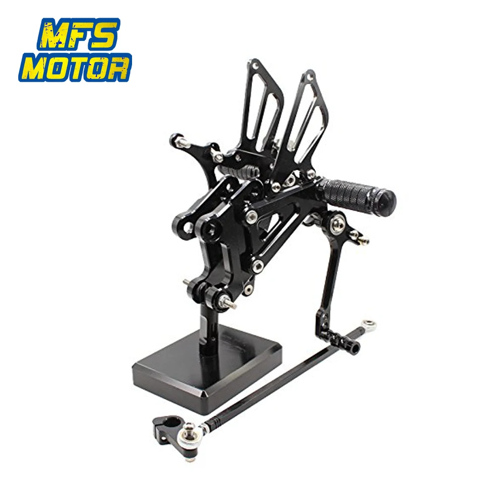 ЧПУ Регулируемая Rearset для Yamaha YZF R125 2008-2013 футов Расслабление ног колышки 2009 2010 2011 2012 подставки для ног