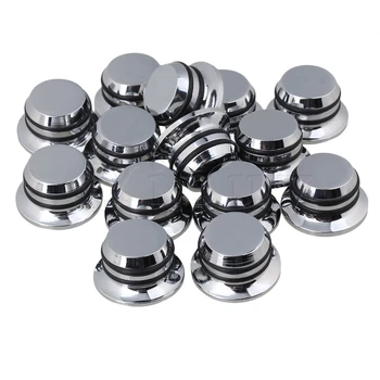

Yibuy 20 x Zinc Alloy Guitar Bass Parts Tone Tunning Top Hat Hnobs
