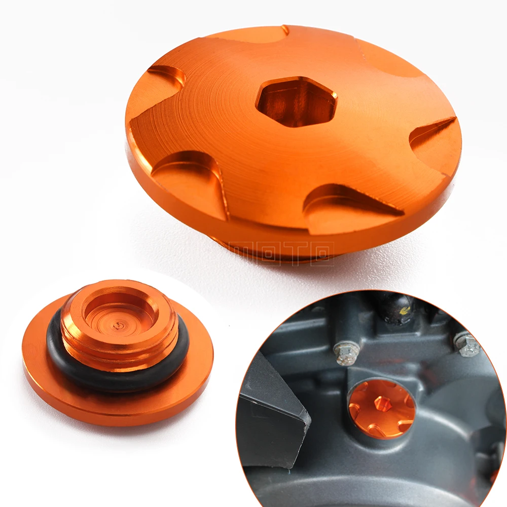 Buy Orange Motorcycle Aluminum Car Racing Engine Cover Camshaft Plug For KTM