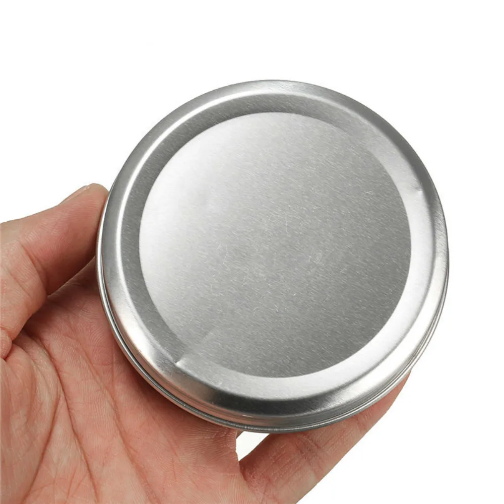 

Empty Aluminium Jar Tin Pot Nail Art Makeup Lip Gloss Liquid Cream Cosmetic Container Screw Thread Tin Jar 15ml/50ml/100ml/150ml