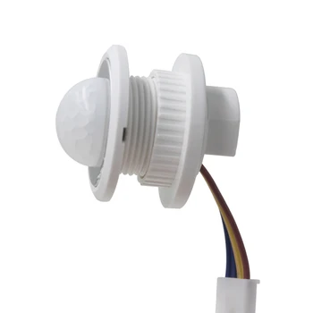 

10pcs PIR Adjustable Infrared Motion Sensor Human Body Detector Time Delay Adjustable Switch 110V/220V for LED Lighting Fixture