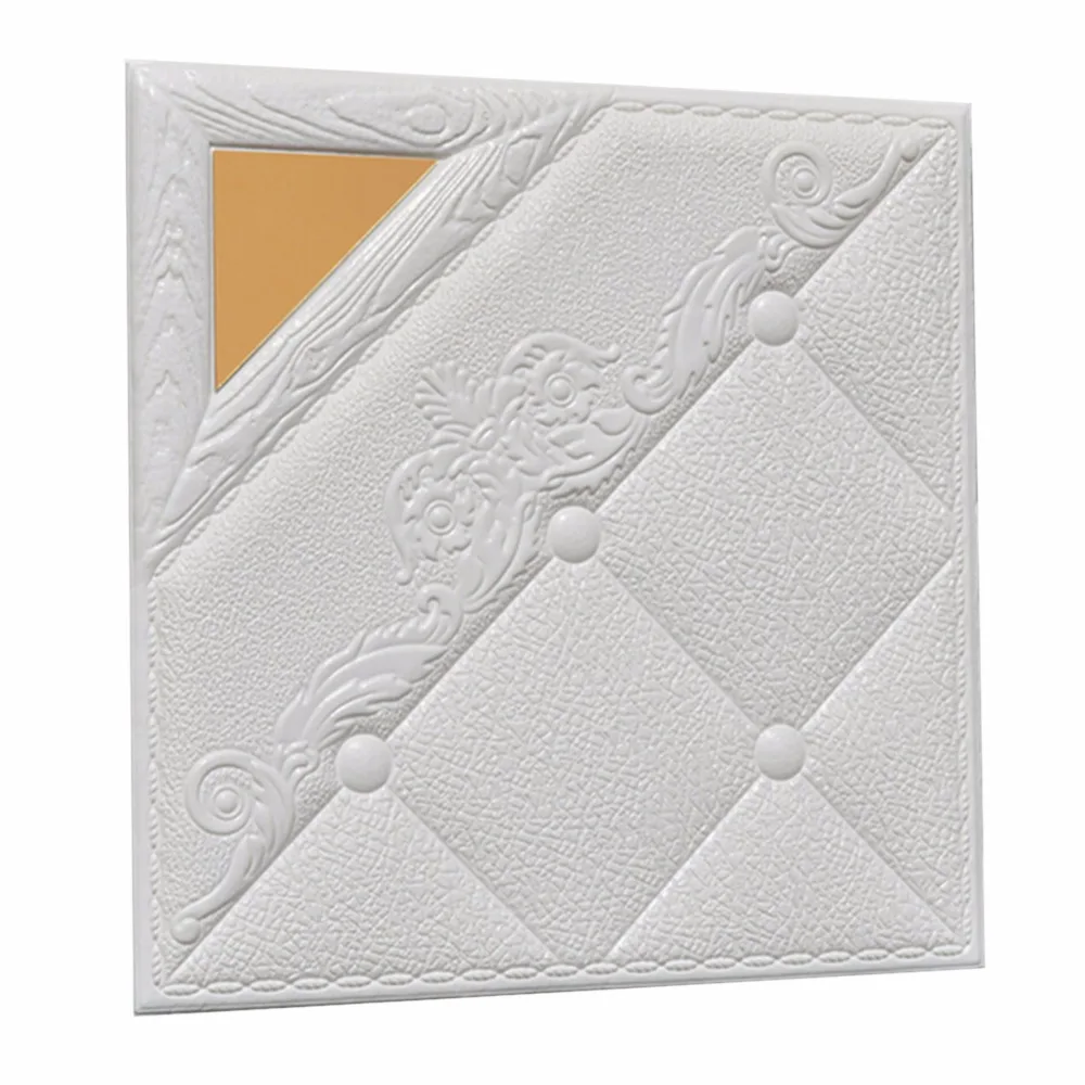 3D Waterproof PE Foam Wall Sticker Anti collision Self adhesive Decal