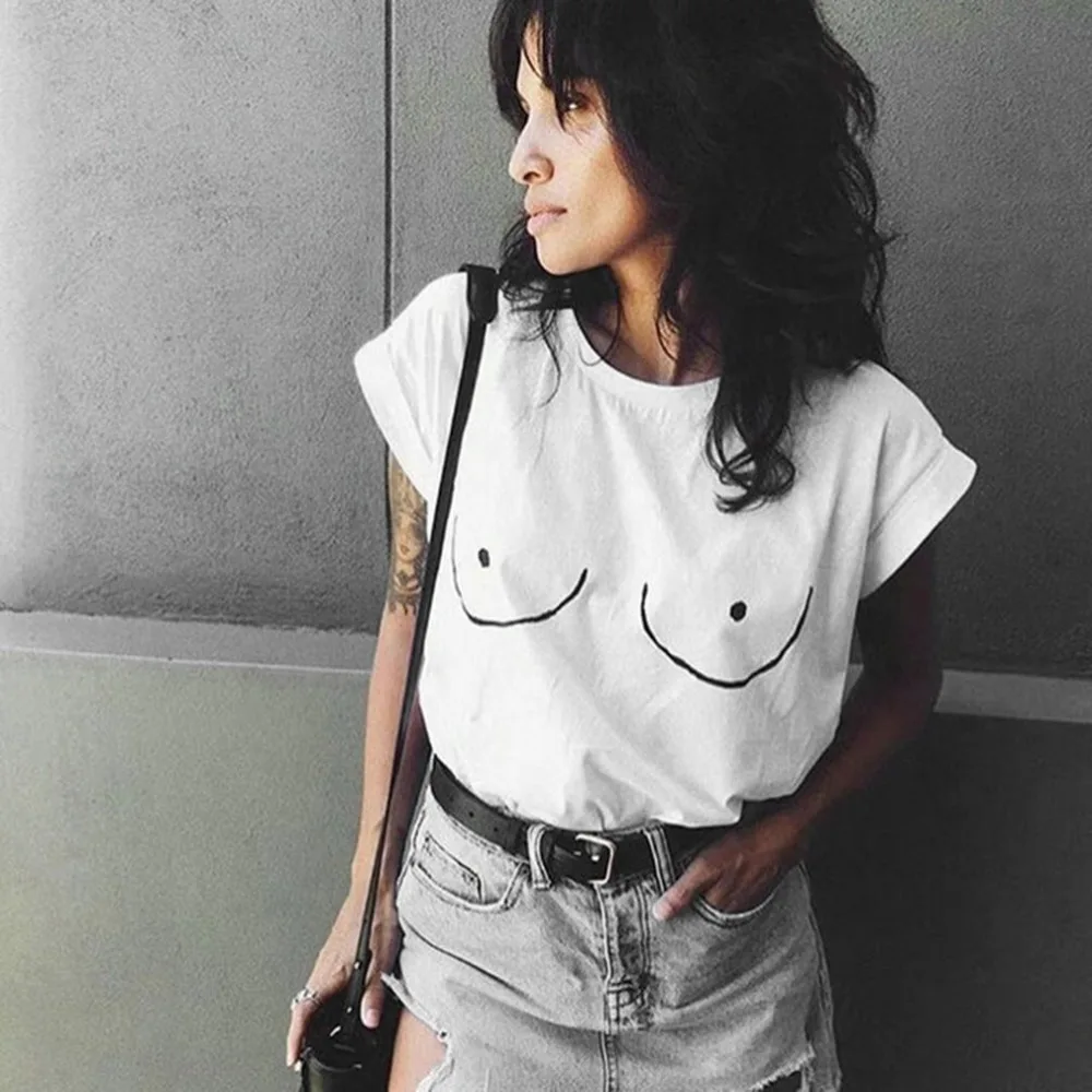 Sexy-Women-Tee-Tops-funny-tshirt-TITTIES-BOOBIES-Breast-Print-Cotton-Casual-White-T-Shirt-Harajuku