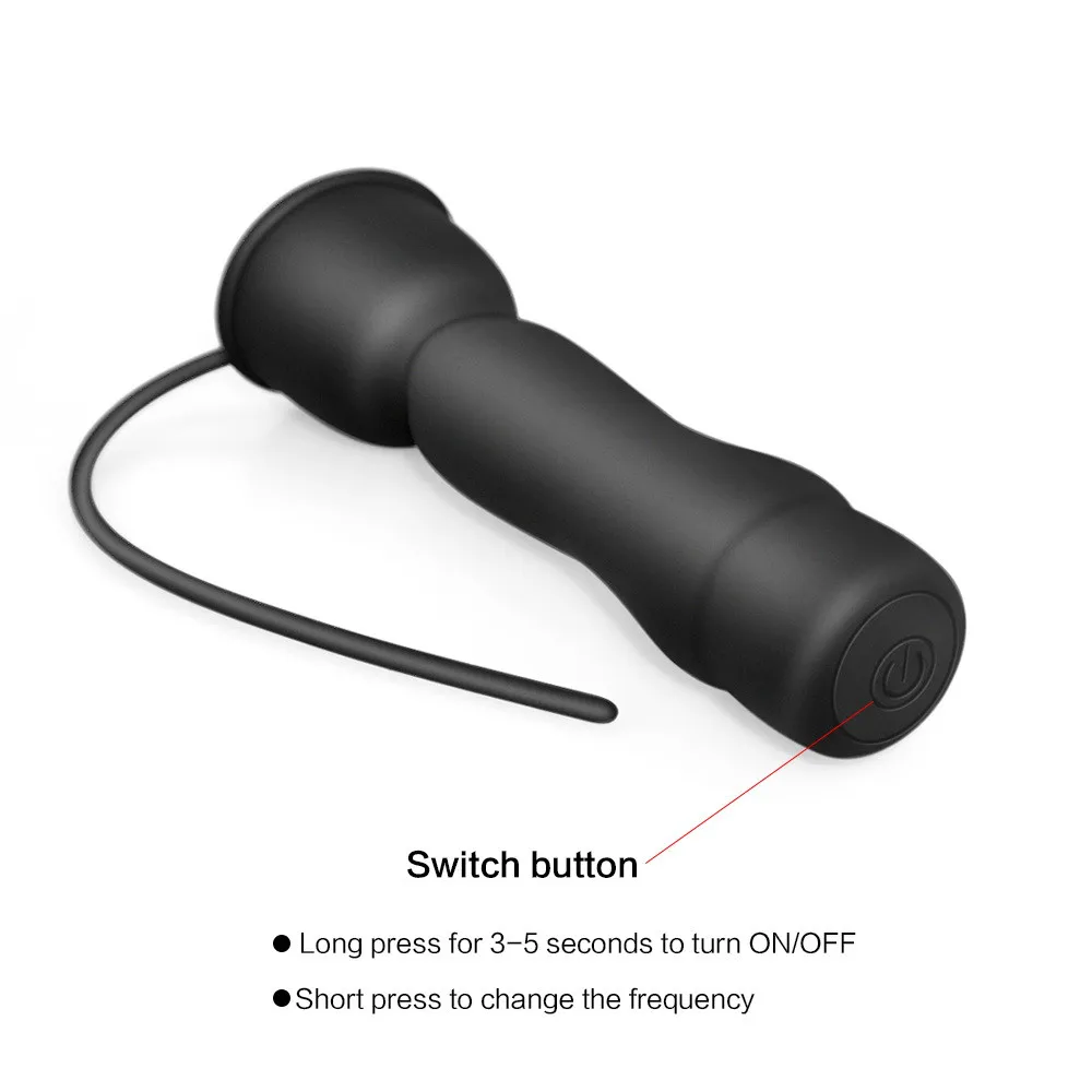 Silicone Penis Plug Vibrator For Male Masturbator Intimate Goods Dildo Massager Urethral Catheter Men Dilator Adult Vibrators (6)