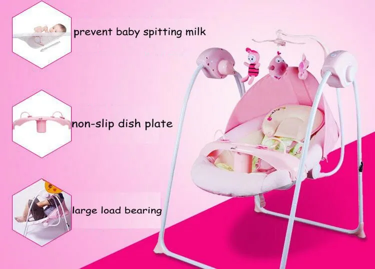 Утолщенная стальная рама, детское Электрическое Кресло-Качалка, может утомить ребенка, чтобы он не выливал молоко, детское кресло может быть колыбелью