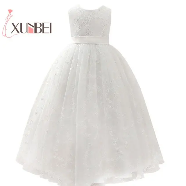 

petites filles Princess Pink Flower Girl Dresses 2019 Ball Gown Lace Girls Pageant Dresses First Communion Dresses