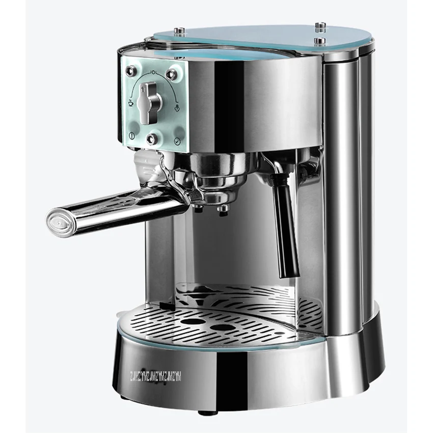 AC-EG10B 1250W Italian Home Semi-automatic Coffee Machine 15bar Pump Pressure Stainless Steel 42 Seconds To Warm Up 220V 1L