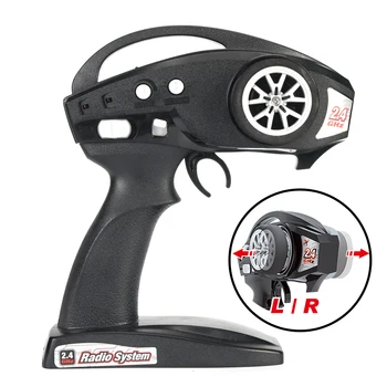 

High Quality 2.4GHz 2CH Digital Radio Remote Control Transmitter with Receiver for RC Car or Boat switched L/R hand