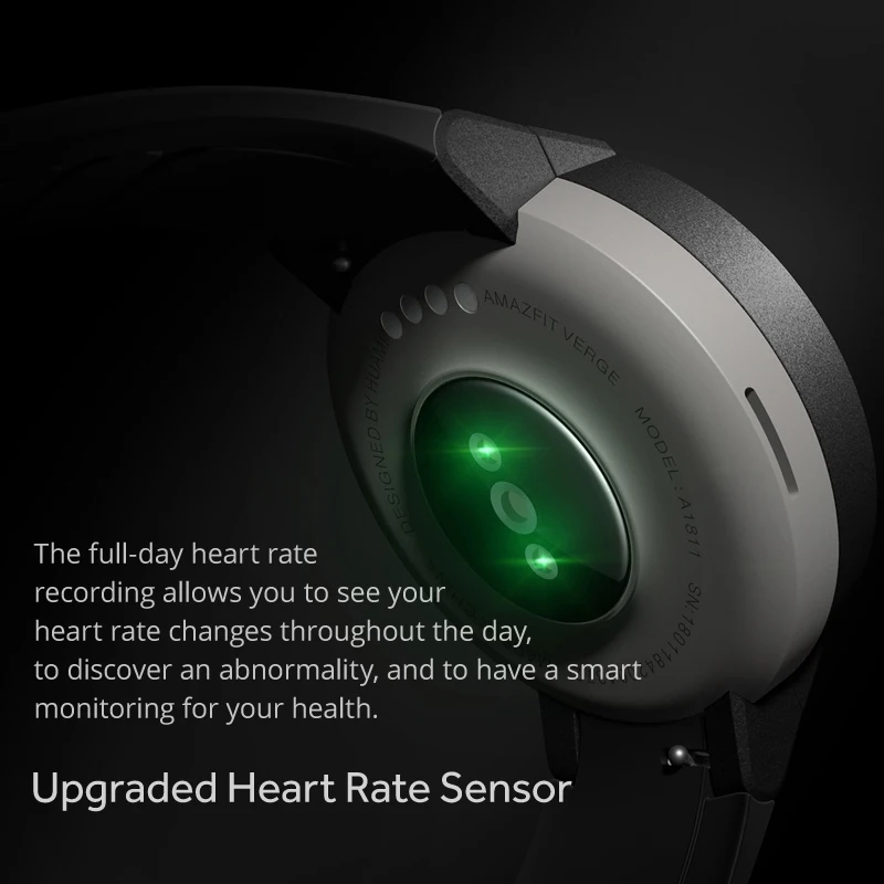  Amazfit Verge Smartwatch Global Version GPS Answer Calls Heart Rate Sleep Monitor Music Smart Watch