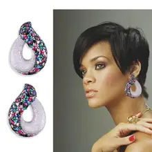 ACCKING, роскошные ювелирные изделия из чистого микро кубического циркония Для женщин для невесты, для свадьбы, помолвки серьги, большие размеры