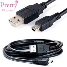 Мини-usb к USB кабель для быстрой зарядки данных для MP3 MP4 плеера Автомобильный видеорегистратор GPS цифровая камера HDD мини-usb данных 0,3 м 0,5 м 1,5 м 1 м 3 м 5 м