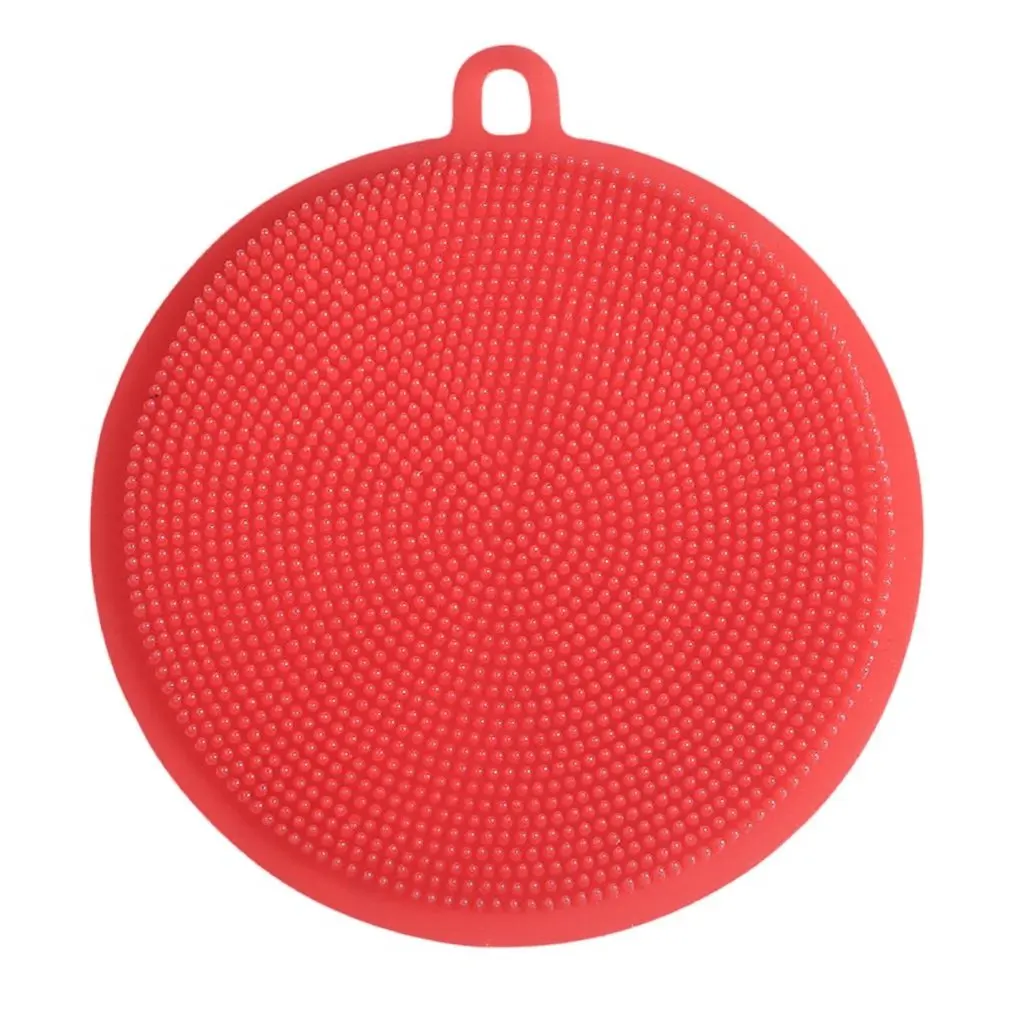 

201-3 Silicone Food Vegetable Fruit Brush Potato Scrubber Pad Cleaning Tools Kitchen Gadgets Carrot Brush Jar Opener