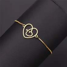 Boho сердце золотистого цвета Бесконечность Символ Браслеты для женщин Bransoletki Damskie браслеты с сердечками и браслеты оптом Pulseras