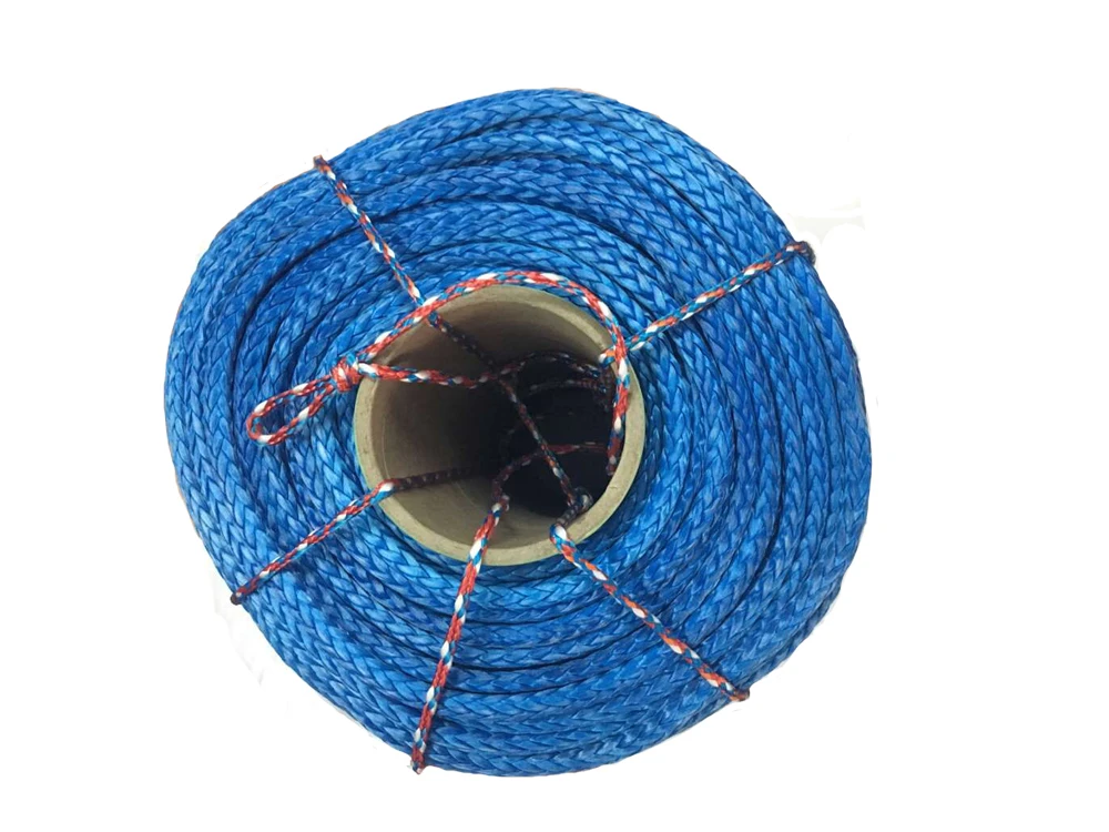 14 мм x 100 м длина синтетической uhmwpe веревки лебедки синий цвет|uhmwpe rope|tow ropewinch line |