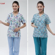 Одежда для врачей из чистого хлопка для мужчин и женщин сплит костюм рабочий костюм для домашних животных рабочая одежда для больниц