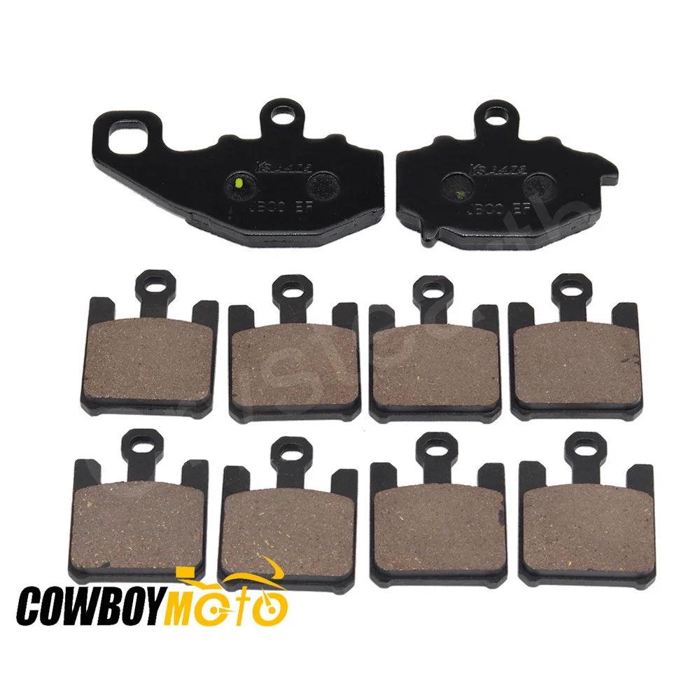 10pcs/set Motorcycle Front Rear Brake Pads For Kawasaki ZX6R ZX 6R ZX