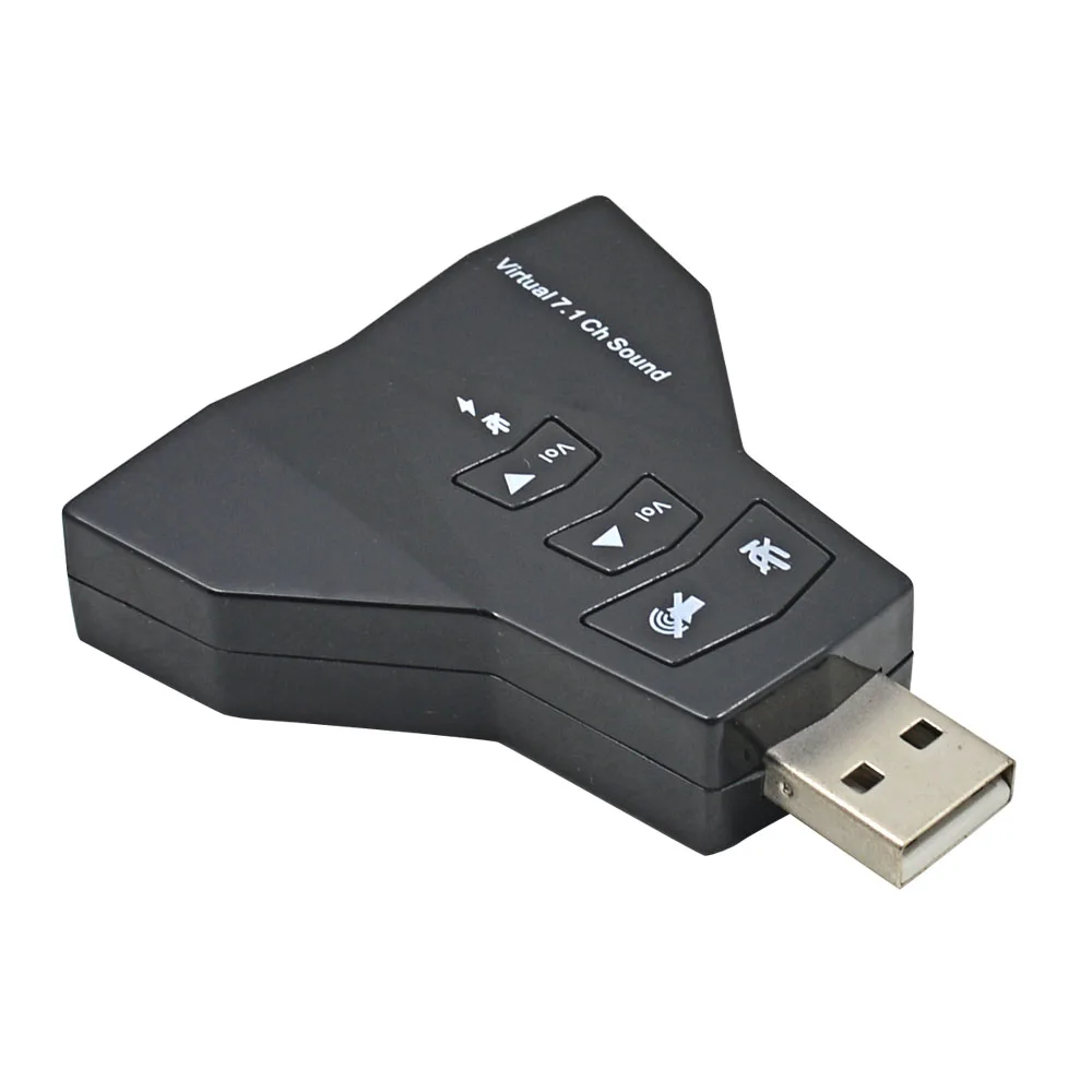 Лидер продаж 3D внешний usb-звуковой интерфейс 7,1 канала 5,1 канал двойные наушники микрофон аудио адаптер для Windows Vista/XP/7/8/Linux