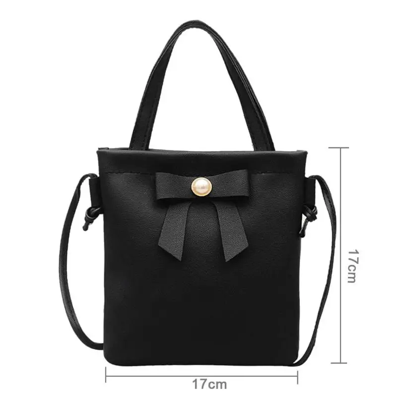 Fashion Simple Women Bowknot Crossbody Shoulder Bag Girls Messenger PU Leather Handbag small leather bag women black new