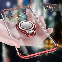 360 Стенд для колец на палец чехол для iPhone XS Max 8 7 8 плюс магнит Kickstand Coque черный чехол для iPhone 6 6s Plus X S XR чехол для телефона