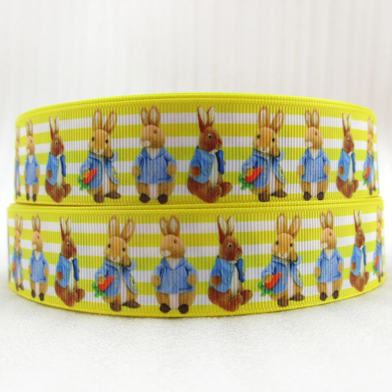 

10Y46099 1"(25mm) cartoon animal high quality printed polyester ribbon 10 yards, DIY handmade materials, wedding gift wrap