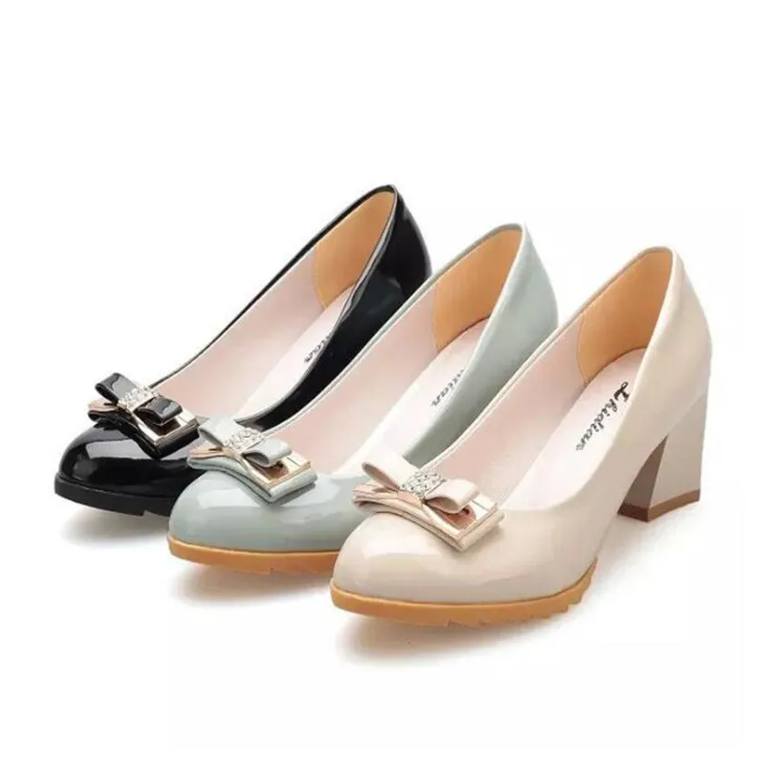 

ZOUDKY 2019 Spring Korean version deep leather high leather Simple fashion shoes 2019