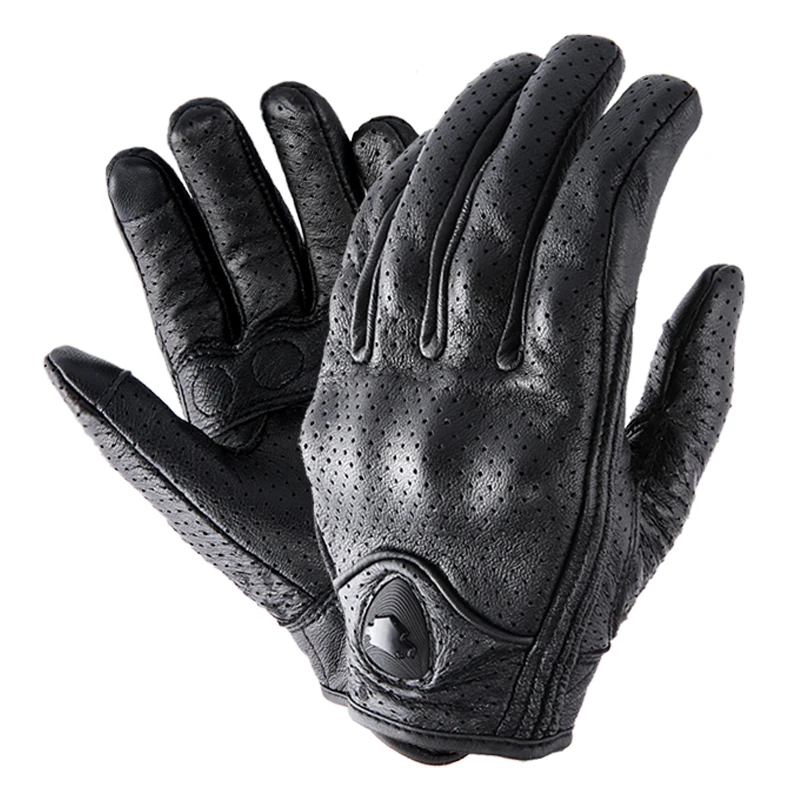 

Motorcycle Gloves Leather Touch Screen Men Genuine Leather Cycling Glove Motorbike Racing guantes de moto luvas de motocicleta