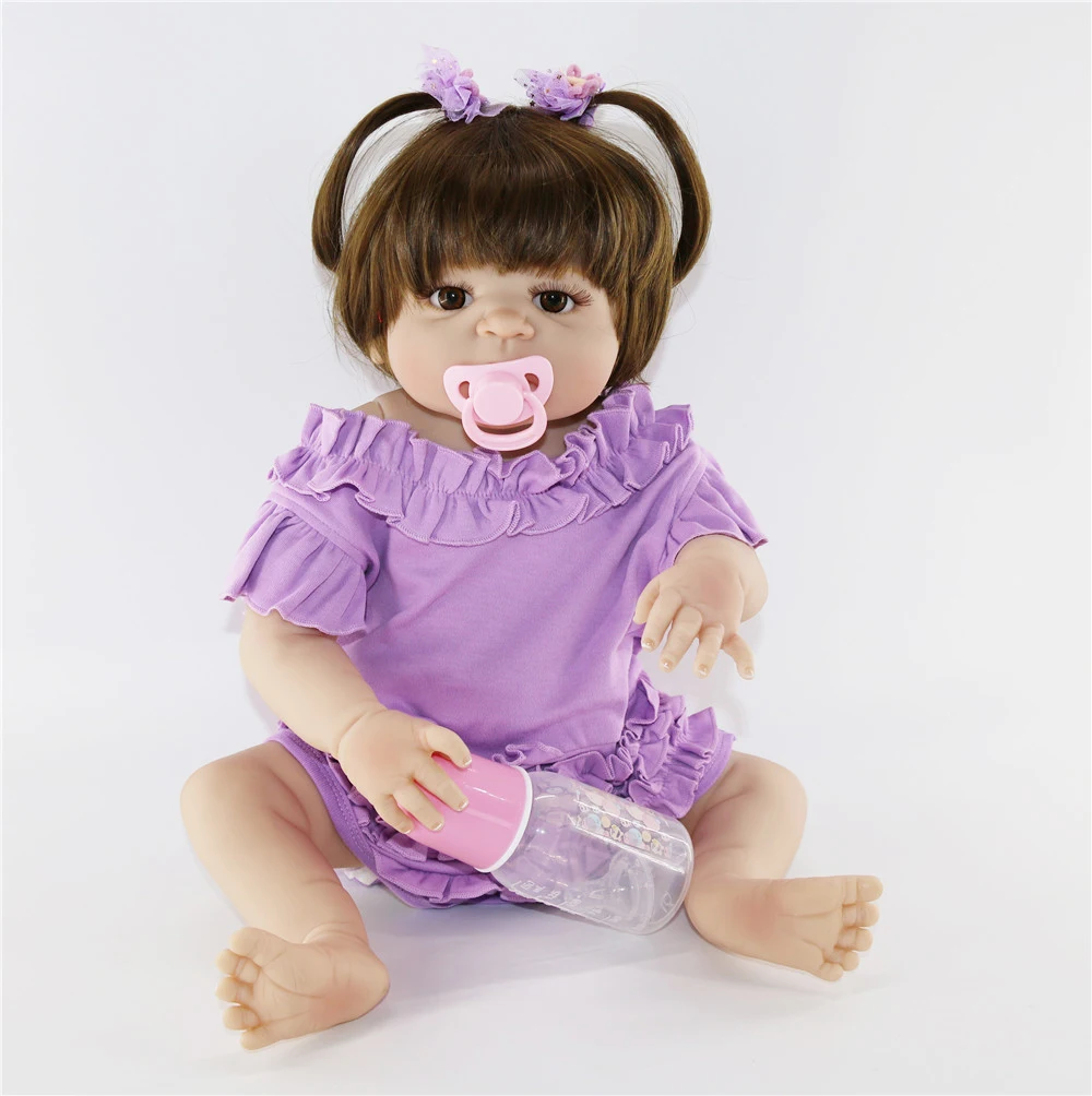 

Lifelike 23'' Newborn Can Bathe Full Silicone Reborn Dolls Baby adorable lifelike Princess stylish Xmas birthday Gifts for Girl