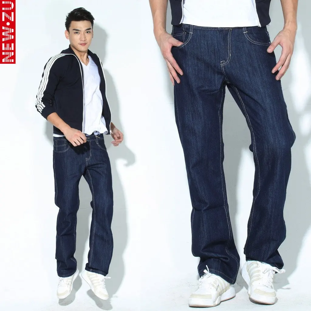 blue designer pants