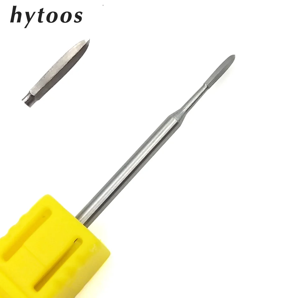 HYTOOS 1 шт. сверло для ногтей из карбида вольфрама 3/3", сверло для маникюра, аксессуары, фрезы, инструменты для дизайна ногтей - Цвет: PD-02