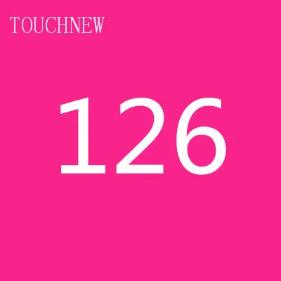 126 TOUCHNEW на заказ, одноцветные эскизные маркеры на спиртовой основе, двойная головка, кисть, маркеры, ручка для рисования, манга, товары для рукоделия, маркеры - Цвет: 126