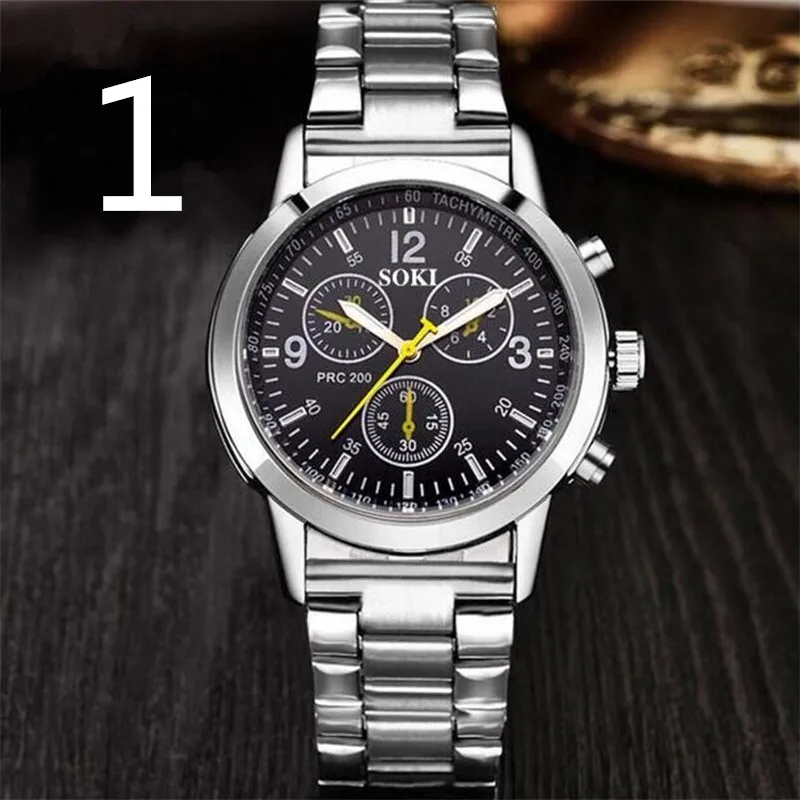 

2019 men's new fashion mechanical watch simple casual luxury business watch 6#