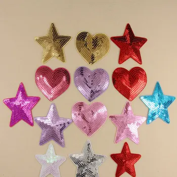 

Gold Star Iron on Patches for Clothes Iron on Badge for Clothing Applique for Germent DIY Sequined Sticker Sewing Supplier