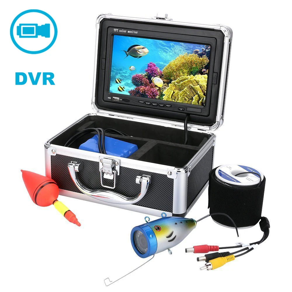 7" Underwater Fishing Camera Video and Picture 15m Cable Hard Carry