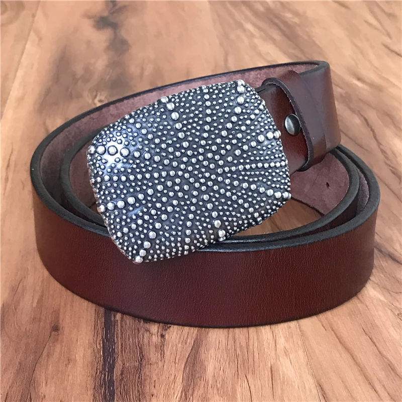 Dots Super Thick Vintage Belt Buckle (1)