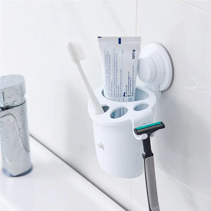 Simple Creative Toothbrush Holder Wall Mount Toothbrush Holder Bathroom
